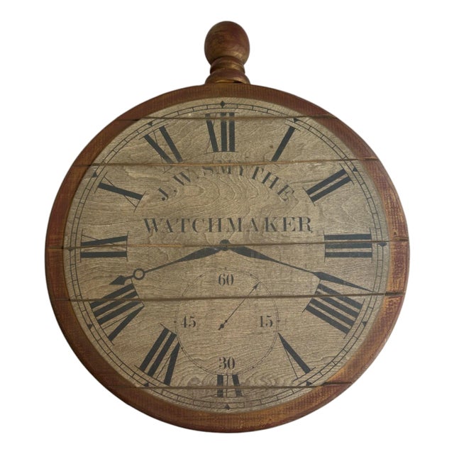 Clock Wall Decor Attributed to Sarreid Ltd. For Sale