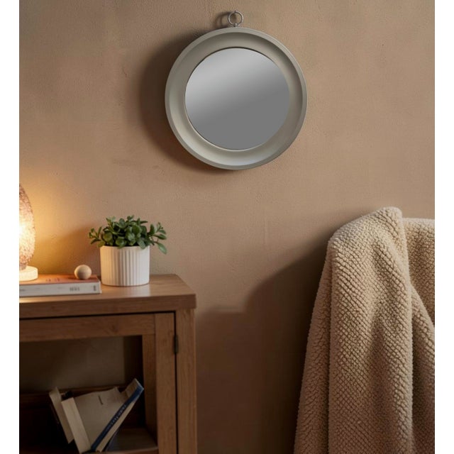 Mid-Century Modern Round Wall Mirror by Sergio Mazza for Artemide, Italy, 1970s For Sale - Image 3 of 8