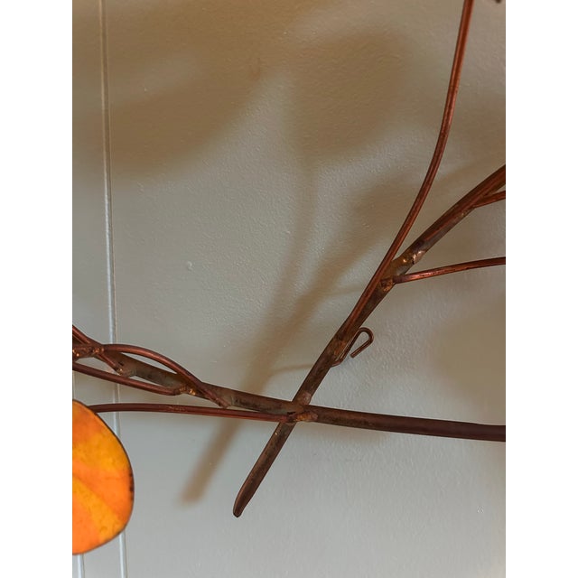 1960s C. Jere Signed Artisan House Brutalist Botanical Wall Sculpture For Sale - Image 11 of 11