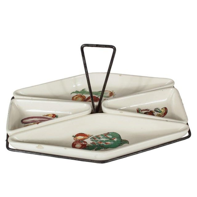 Vintage Italian Appetizer Server from Pacetti Albisola, 1950s For Sale - Image 14 of 15