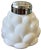 Glass 1940s White Milk Glass Artichoke-Form Salt & Pepper Shakers - Pair For Sale - Image 7 of 9