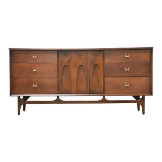 1960s Refinished Broyhill Brasilia Walnut Dresser For Sale