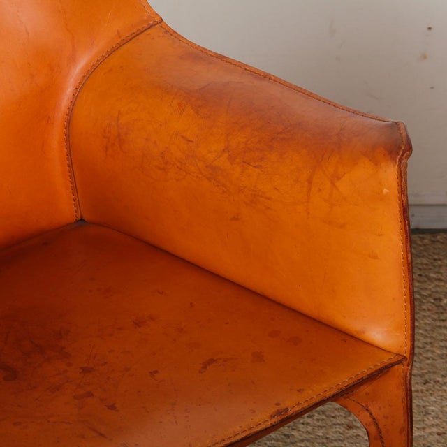 Mario Bellini CAB 413 Armchairs attributed to Mario Bellini for Cassina, 1970, Set of 2 For Sale - Image 4 of 9