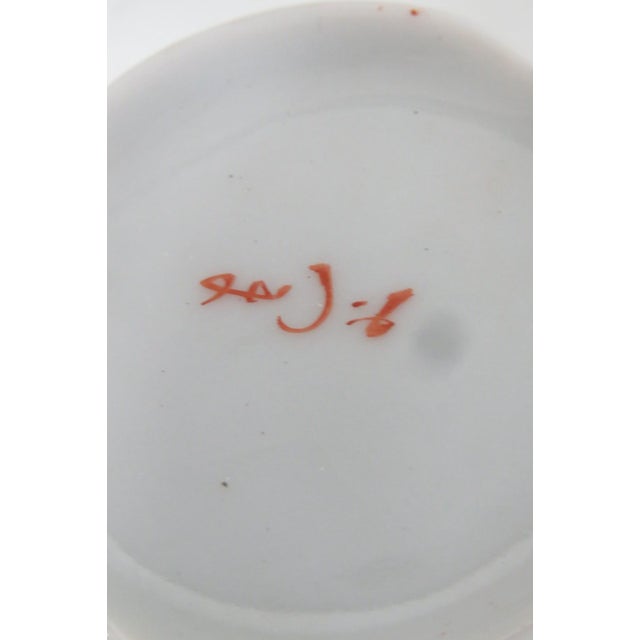 Tame and Nakamura Japan 2pc Set Chocolate Cup and Saucer Pair Hand Painted For Sale - Image 9 of 11