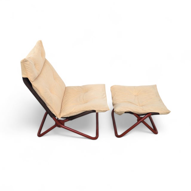 Open Folding Lounge Chair by Jan Dranger and Johan Huldt for Innovator, 1970s For Sale - Image 4 of 17