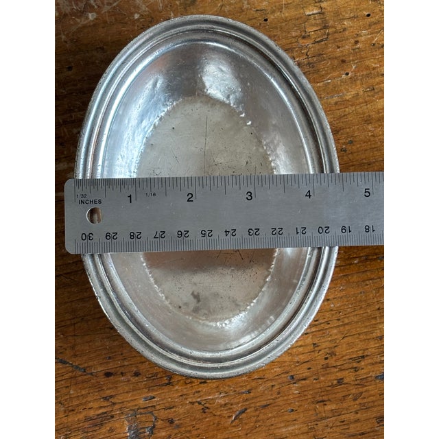 Mid 20th Century Rare Railroad Club Silver Bowl Platter VTG For Sale - Image 5 of 7