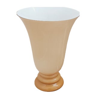 Opaline Glass Table Lamp, 1970s For Sale