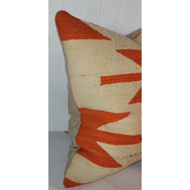 E. 20th Pair of Wool Pillows For Sale - Image 4 of 4