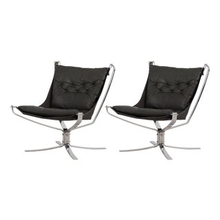 Set of Vintage Falcon Chairs by Sigurd Ressell for Vatne Møbler, 1970s For Sale