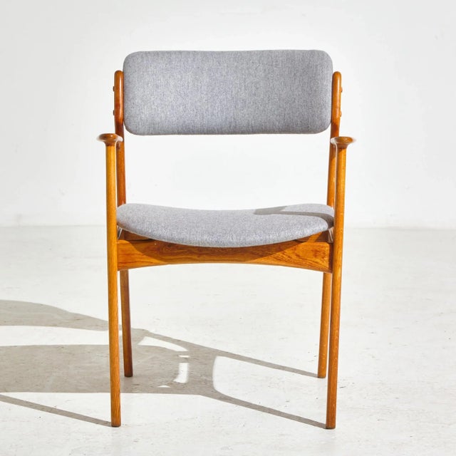 1960s Model 49 Oak Armchair by Erik Buch for O.D. Møbler, 1960s, Set of 5 For Sale - Image 5 of 12