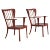 Set of Danish Canada Armchairs in Stained Beech by Fritz Hansen, 1940s For Sale