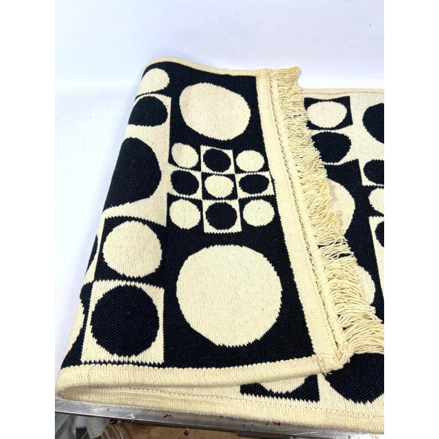 1970s 1970s Verner Panton Op Art Wall Tapestry in Geometry Pattern For Sale - Image 5 of 6