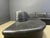 Animal Skin Vintage Black Patchwork Leather Modular Sofa from Laauser, 1970s, Set of 6 For Sale - Image 7 of 11
