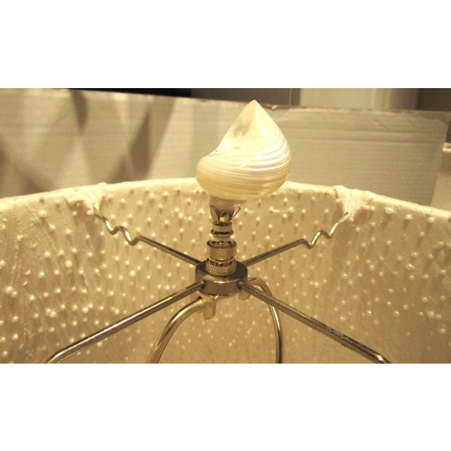 1970s Italian Baroque Style Hand Carved Wood Lamps Silk Shades - a Pair For Sale In Miami - Image 6 of 17