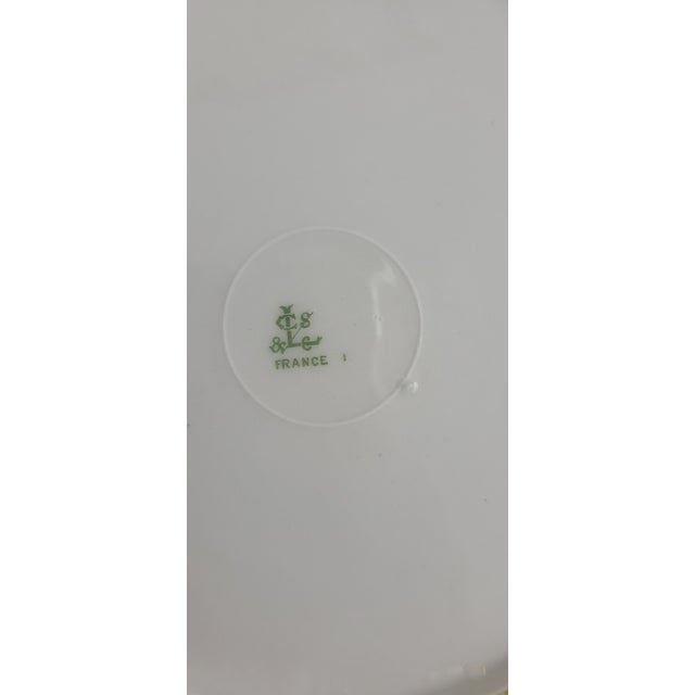 Barbeaux Porcelain Dessert Plates from Limoges, 1950s, Set of 6 For Sale - Image 10 of 11