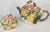 Handpainted Majolica Fruit Basket Teapot and Sugar Bowl- Set of Two For Sale - Image 17 of 18