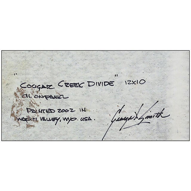 2000 - 2009 Cougar Creek Divide, George Dee Smith For Sale - Image 5 of 5