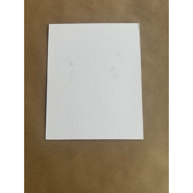 Contemporary “Soft Bloom in Blue” Matted Original Watercolor Botanical by Nancy Smith For Sale - Image 3 of 3