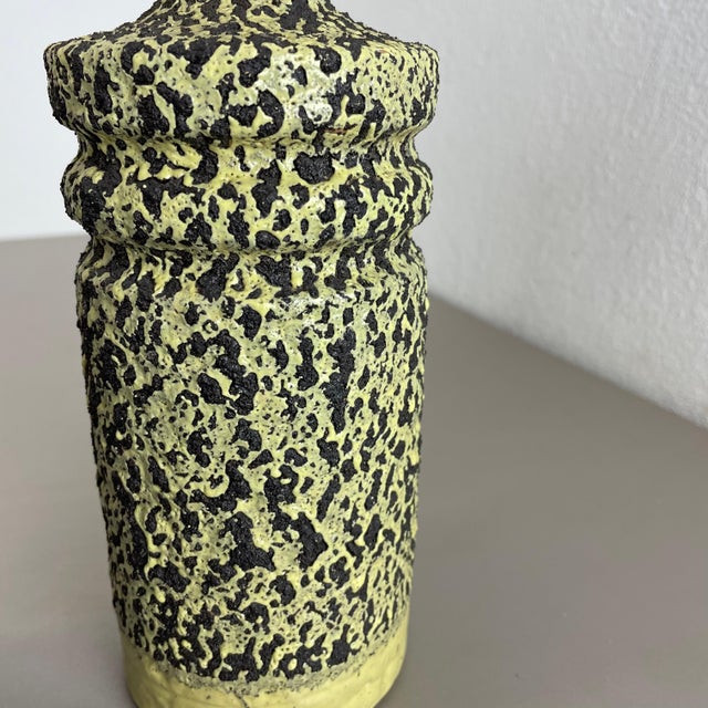 Fat Lava Ceramic Pottery Vase by Veb Haldensleben, GDR Germany, 1970s For Sale - Image 12 of 18