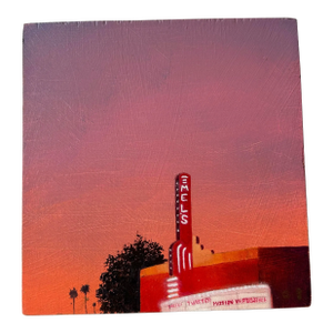 1990's Oil on Wood "Mel's" by Gerald Schwartz