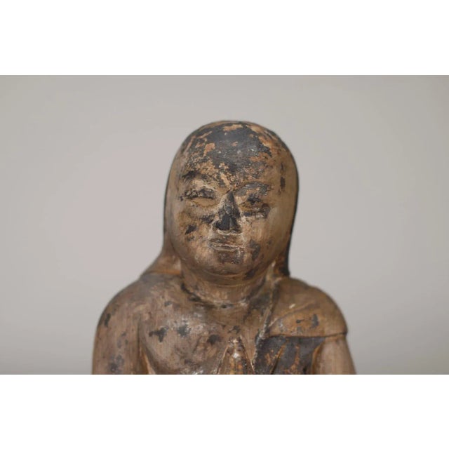 Wood Kongara Dōji & Seitaka Dōji Figures, 1800s, Set of 2 For Sale - Image 7 of 11