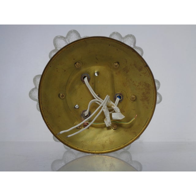 Brass and Crystal Glass Flower Sconces by Ernst Palme for Palwa, 1960s, Set of 2 For Sale - Image 18 of 18