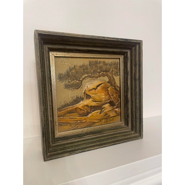 American Southwest Realism Landscape Framed Original Oil Painting by Gary Adcock For Sale - Image 11 of 12