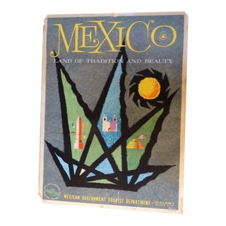 Vintage Mexican Travel Poster For Sale