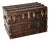 Large Antique Pine Travel Trunk, 1900s For Sale