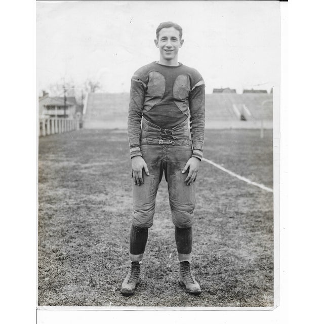 Figurative 1922 Toledo Football Player Photograph For Sale - Image 3 of 4