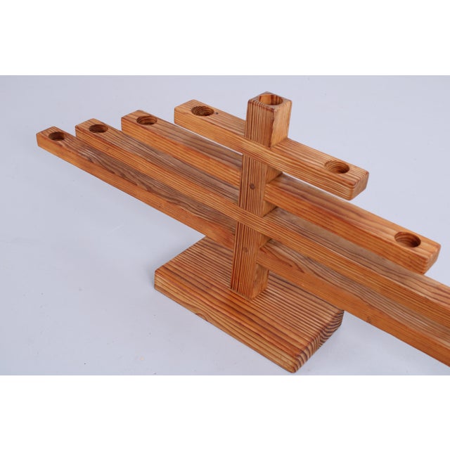 Large Pine Candleholder by Bertil Johansson, 1960s For Sale - Image 14 of 18