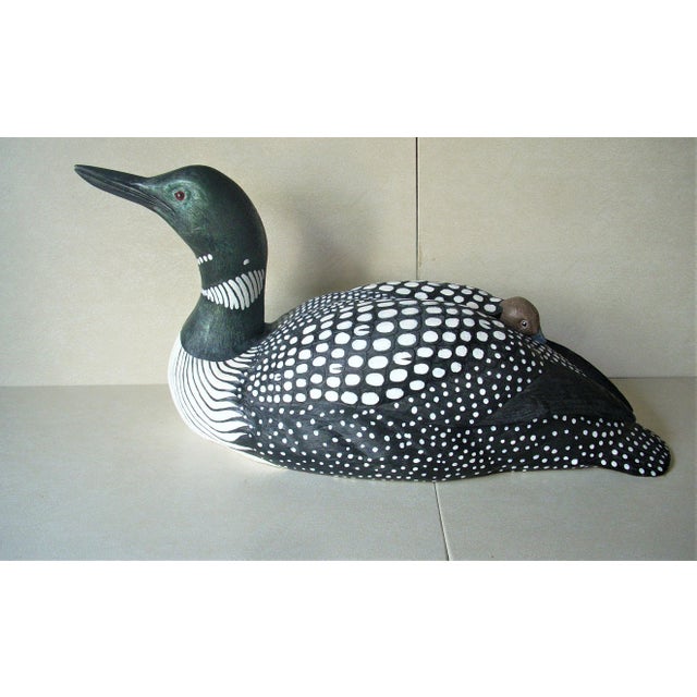 Loon Lake Wooden Decoy Chairish