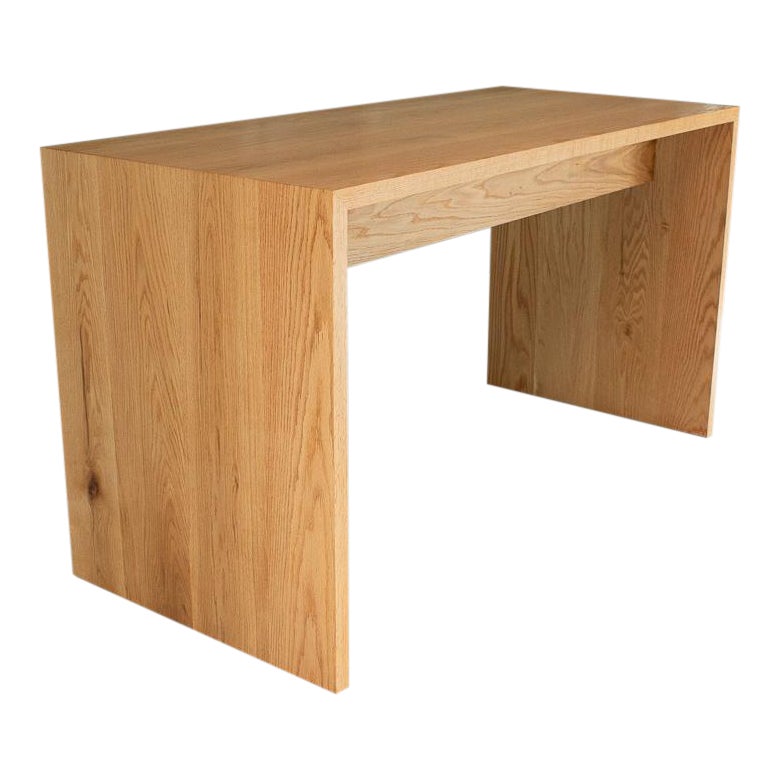 Solid Oak Handmade Waterfall Edge Bar Height Table Chairish