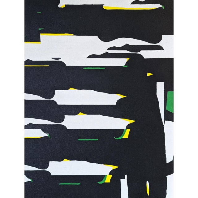 Emmanuel Araujo "Landing Sequence" Contemporary Geometric Hard-Edge Abstract Painting, 2019 For Sale In Houston - Image 6 of 10
