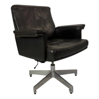 DS 35 Swivel Leather Armchair from de Sede, Switzerland, 1970s For Sale