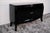Small Vintage Art Deco Two-Door Sideboard in Black High-Gloss Lacquer, 1930s, in Restored conditions. Designed 1920 to 1949