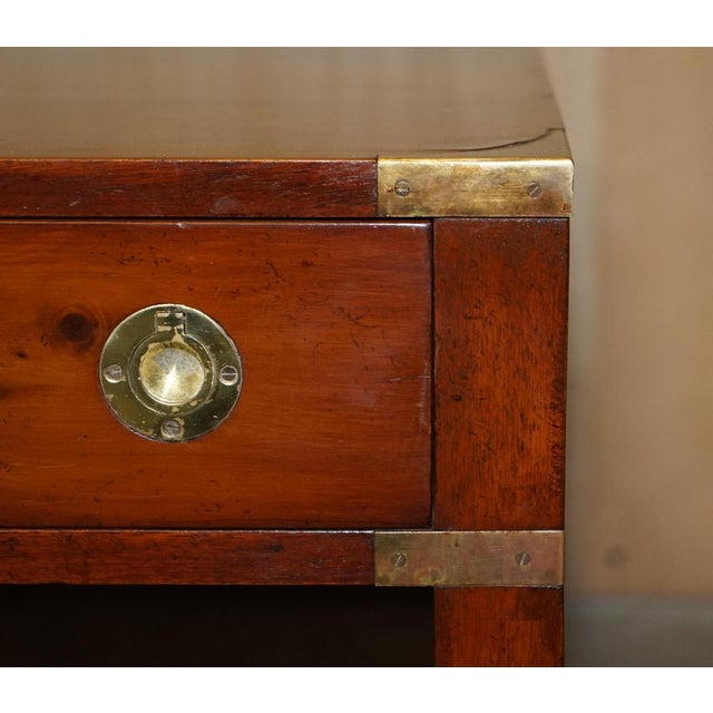 Burr Yew and Elm Military Campaign Coffee Table For Sale - Image 10 of 18