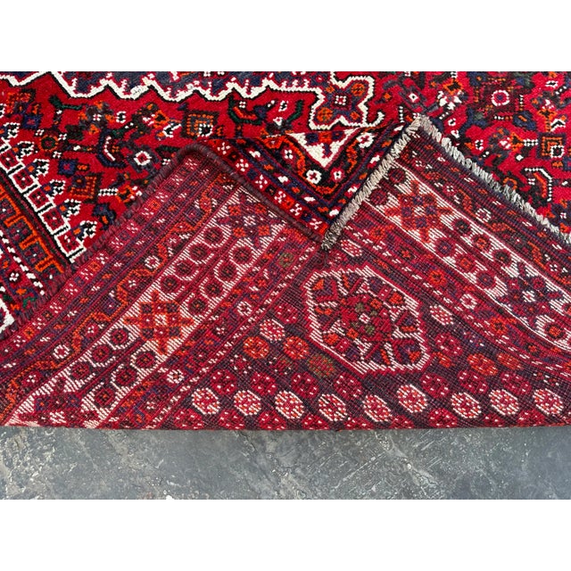 Textile Vintage Persian Shiraz Rug For Sale - Image 7 of 7