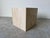 1980s Italian Postmodern Bullnose Beige Travertine Square Coffee Table by Stone International/ Sold For Sale - Image 11 of 12