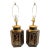 Vintage Gorgeous Mid Century Modern Chinoiserie Hexagonal Tea Caddy Table Lamps - Pair For Sale