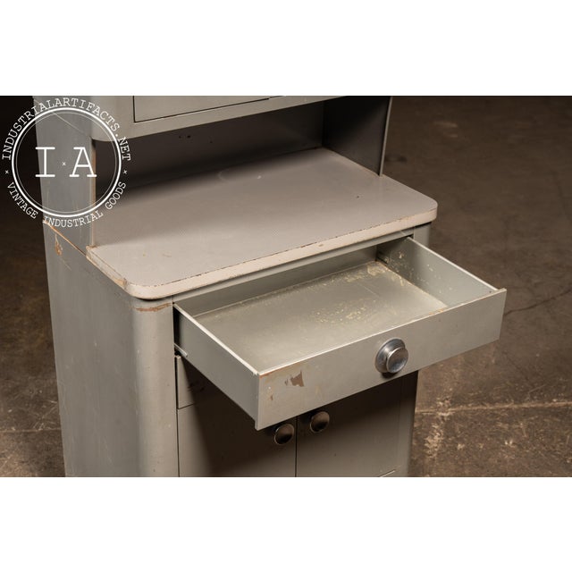 Vintage Steel Bel Geddes Dental Cabinet by Hamilton For Sale - Image 9 of 10