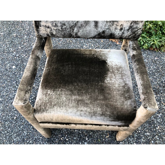 Milo Baughman Style Parsons Chairs A Pair Chairish