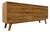Mid Century Modern Solid Wood Credenza Mexico Import. For Sale