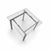 Vintage Modernist Chrome and Clear Glass Square Side Table For Sale - Image 9 of 17