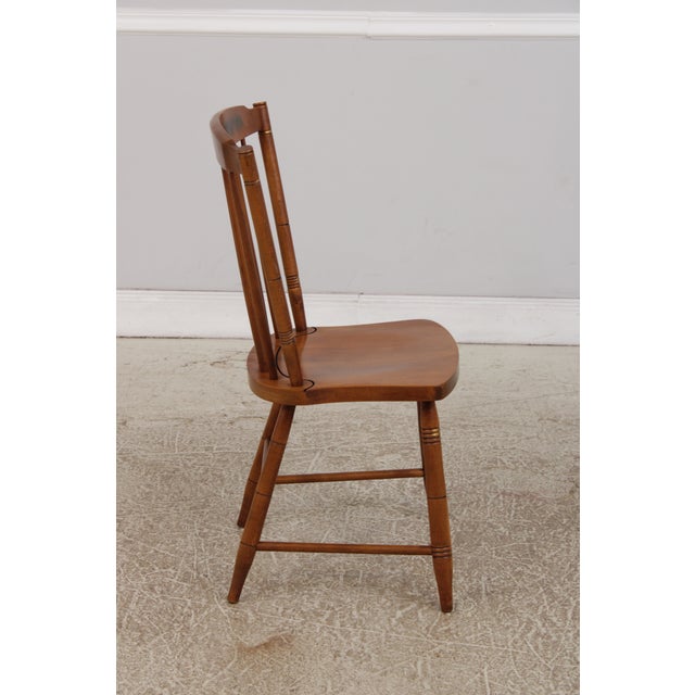 Hitchcock Pair Hitchcock Early American Stenciled Dining Chairs For Sale - Image 4 of 18