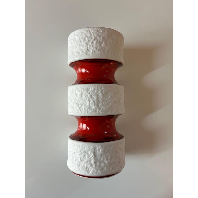 Vase in Red and Black from Royal Porcelain Bavaria KPM For Sale - Image 3 of 9