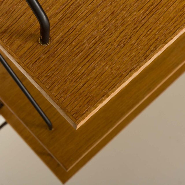 Black Scandinavian Modular Oak Shelving System, 1960s For Sale - Image 8 of 11