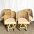 These vintage boho chic wicker dining barrel chairs feature beautifully handwoven rattan frames with sculptural barrel...