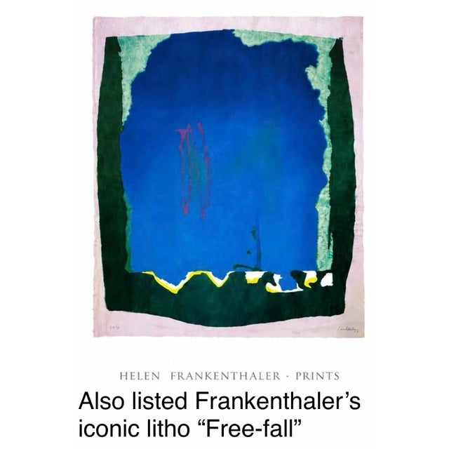 Original 1968 Helen Frankenthaler Billboard Study Offset Lithograph for Andre Emmerich Gallery New York 1974 For Sale - Image 11 of 11