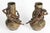 Pair of regule vases from the napoleon iii period, 19th century, by l. Moreau. H: 30 cm, w: 17.5 cm, d: 17.5 cm